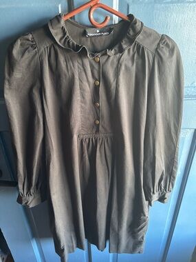 Pomander Place Black Dress with Gold Accent